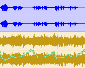 Step 14 - You can record the gain of the gain plug-in as an automation curve to see what happens on the music track